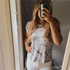 Chaser Tie Dye Tank Top with Shoulder Pads